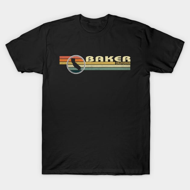 Baker California Vintage 1980S Style T-Shirt by LuLiLa Store